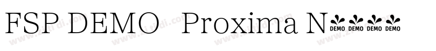 FSP DEMO   Proxima N字体转换